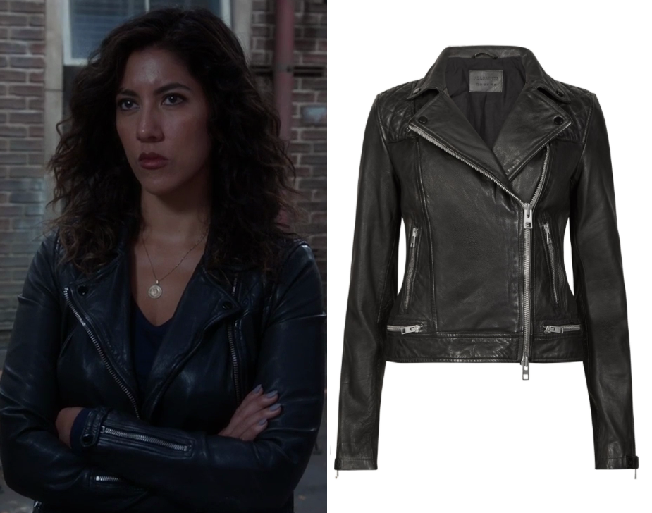 Brooklyn Nine Nine: Season 5 Episode 10 Rosa's Black Quilted Leather ...