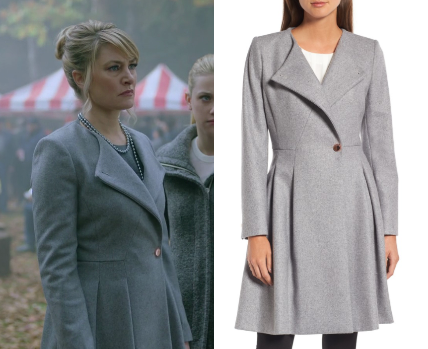 Riverdale: Season 2 Episode 11 Alice's Collarless Grey Coat | Shop Your TV