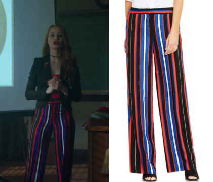 red white and blue striped pants