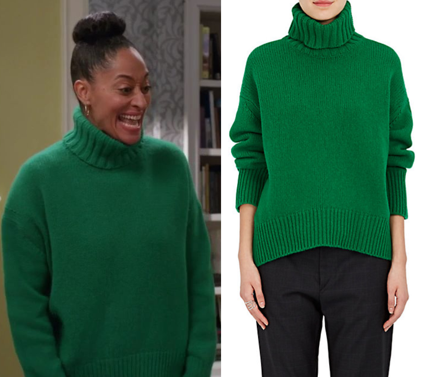 Blackish: Season 4 Episode 3 Rainbow's Green Turtleneck Sweater | Shop ...