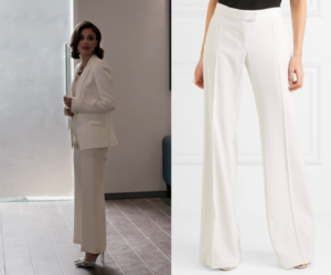 Dynasty: Season 1 Episode 12 Cristal's White Wide Leg Pants | Fashion ...