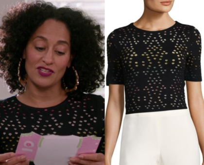 Blackish: Season 3 Episode 24 Rainbow's Laser Cut Out Top | Shop Your TV