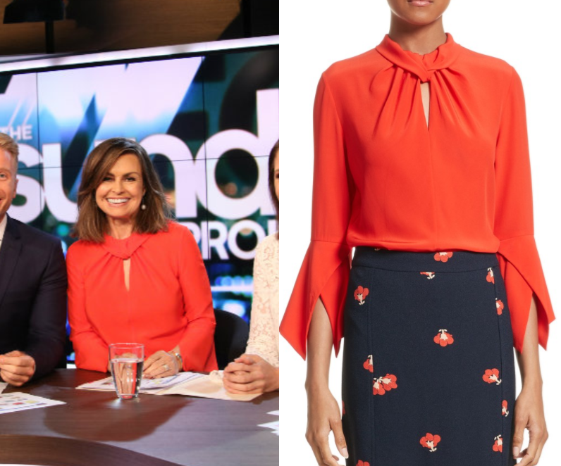 The Project: January 2018 Lisa's Red Tie Neck Blouse | Shop Your TV