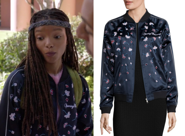 Grown-ish: Season 1 Episode 10 Sky's Floral Bomber | Shop Your TV