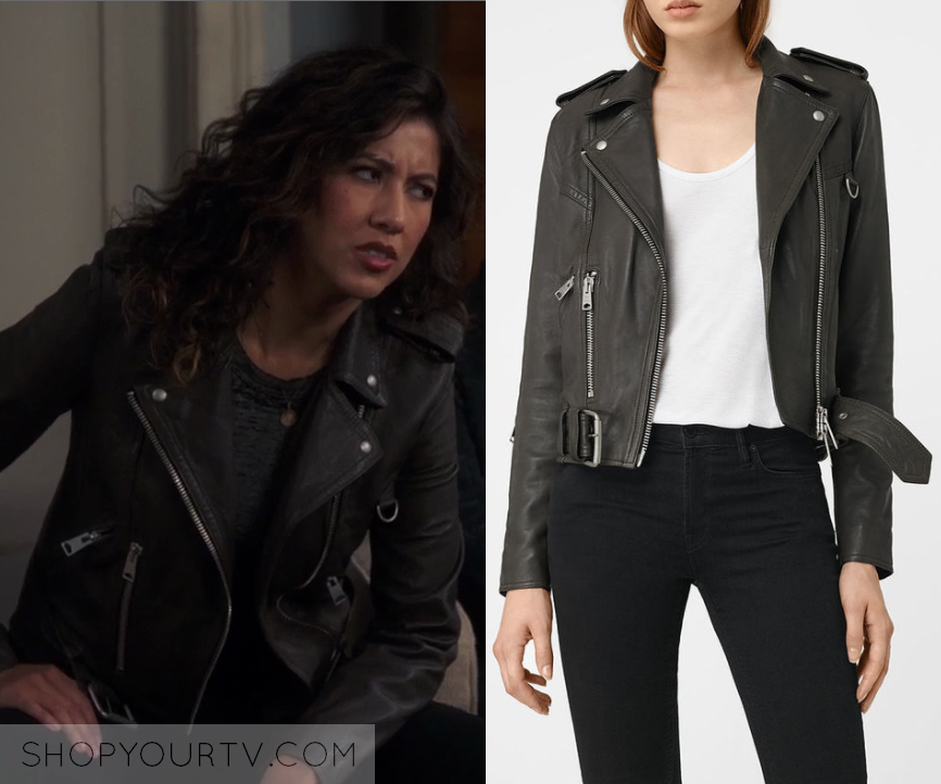 Brooklyn Nine-Nine: Season 5 Episode 12 Rosa's Leather Moto Jacket ...