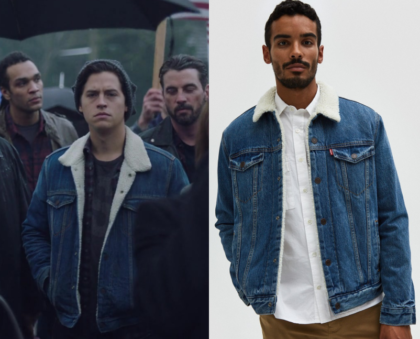 Riverdale: Season 2 Episode 15 Jughead's Blue Denim Sherpa Jacket ...