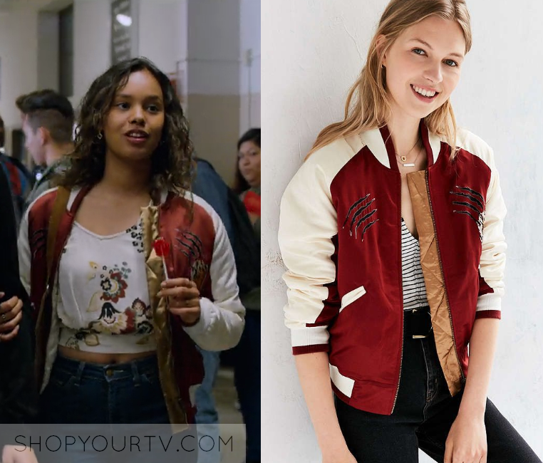 13 Reasons Why Jessica Tiger Bomber Jacket