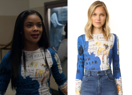 13 Reasons Why: Season 2 Episode 8 Sheri's Printed Scribble Top | Shop ...