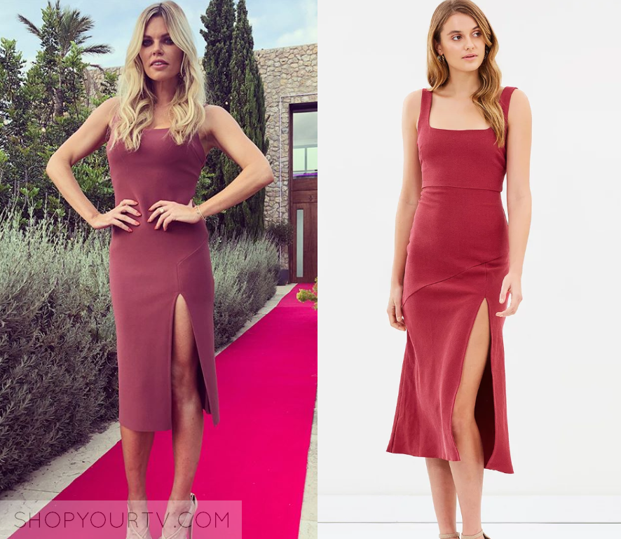 Love Island AU: Season 1 Sophie's Pink Split Leg Dress | Shop Your TV