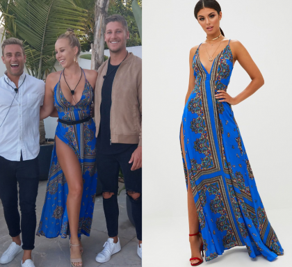 Love Island Au Season 1 Week 6 Mac S Blue Printed Maxi Dress