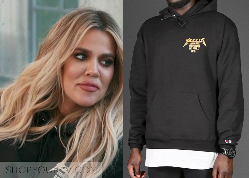 khloe kardashian champion sweatshirt