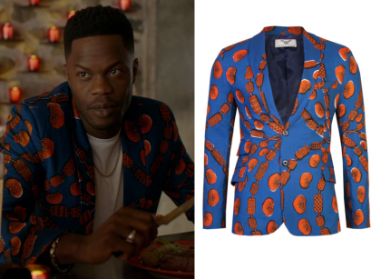 Dynasty: Season 2 Episode 5 Jeff's Blue/Orange Blazer | Shop Your TV