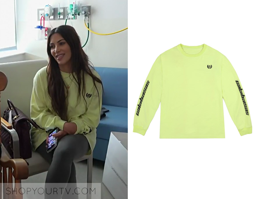 calabasas long sleeve color frozen yellow