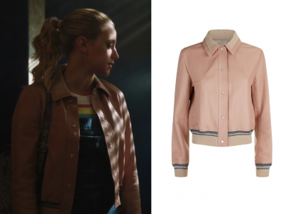 Pink riverdale clearance jacket