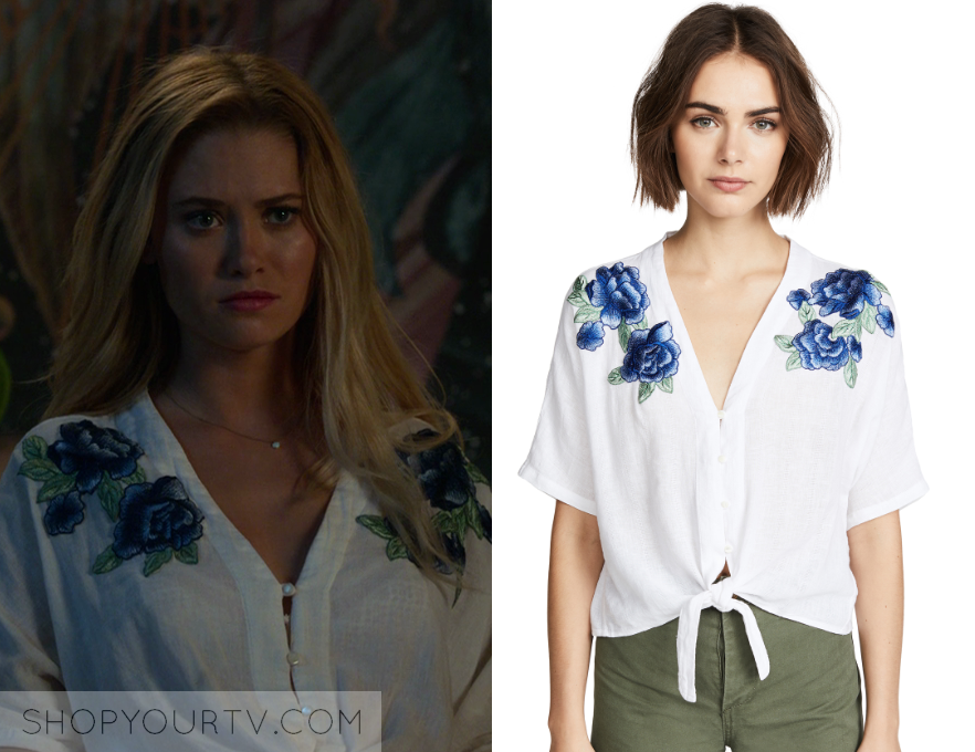 Marvel's Runaways: Season 2 Episode 6 Karolina's White Floral Short ...