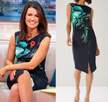 Good Morning Britain November 2018 Susanna S Blue Floral Print