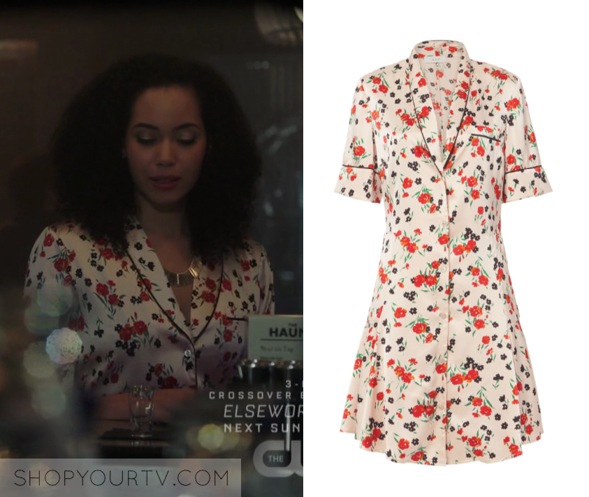 Charmed: Season 1 Episode 8 Macy's Silk Piped Floral Blouse | Shop Your TV