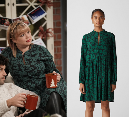 Last Man Standing Season 7 Episode 9 Kristin S Green Black Floral Dress Shop Your Tv