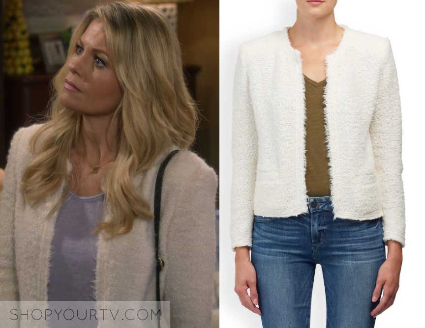 Fuller House: Season 4 Episode 10 DJ's White Boucle Jacket | Shop Your TV