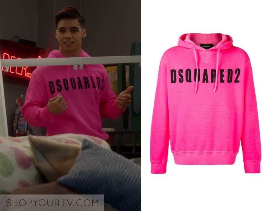 dsquared2 pink hoodie