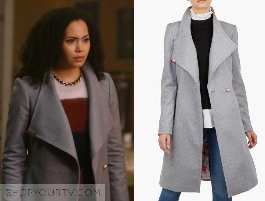 Charmed: Season 1 Episode 10 Macy's Grey Coat | Shop Your TV