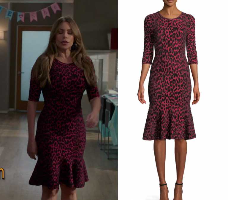 Modern Family: Season 10 Episode 15 Gloria's Red Leopard Dress | Shop ...