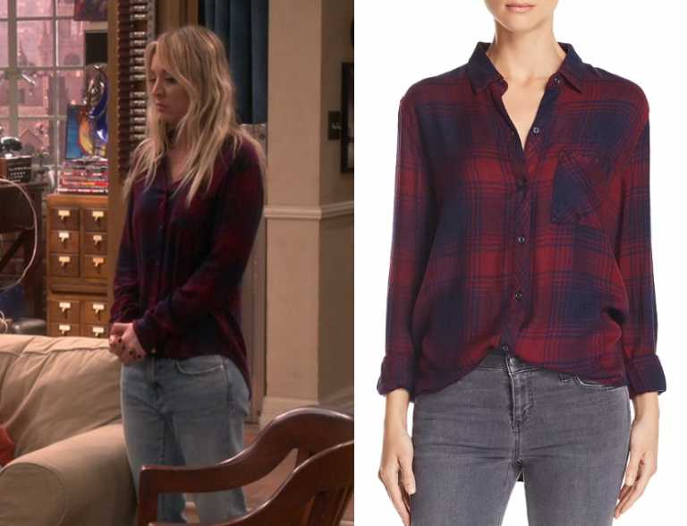 The Big Bang Theory Season 12 Episode 15 Pennys Redblue Plaid Shirt Shop Your Tv 9587