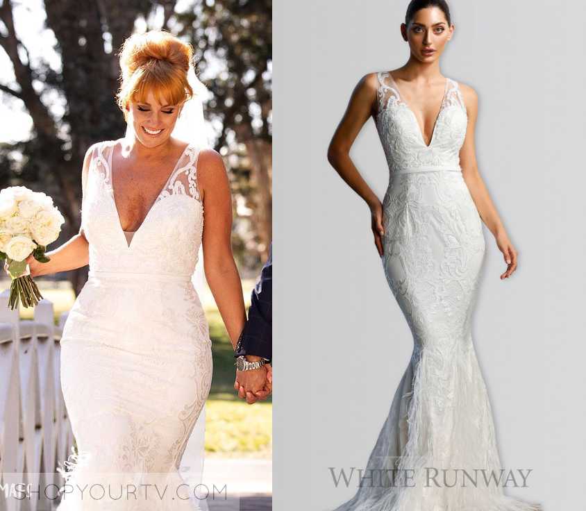 Married at First Sight Season 6 Jules V Neck Wedding Dress