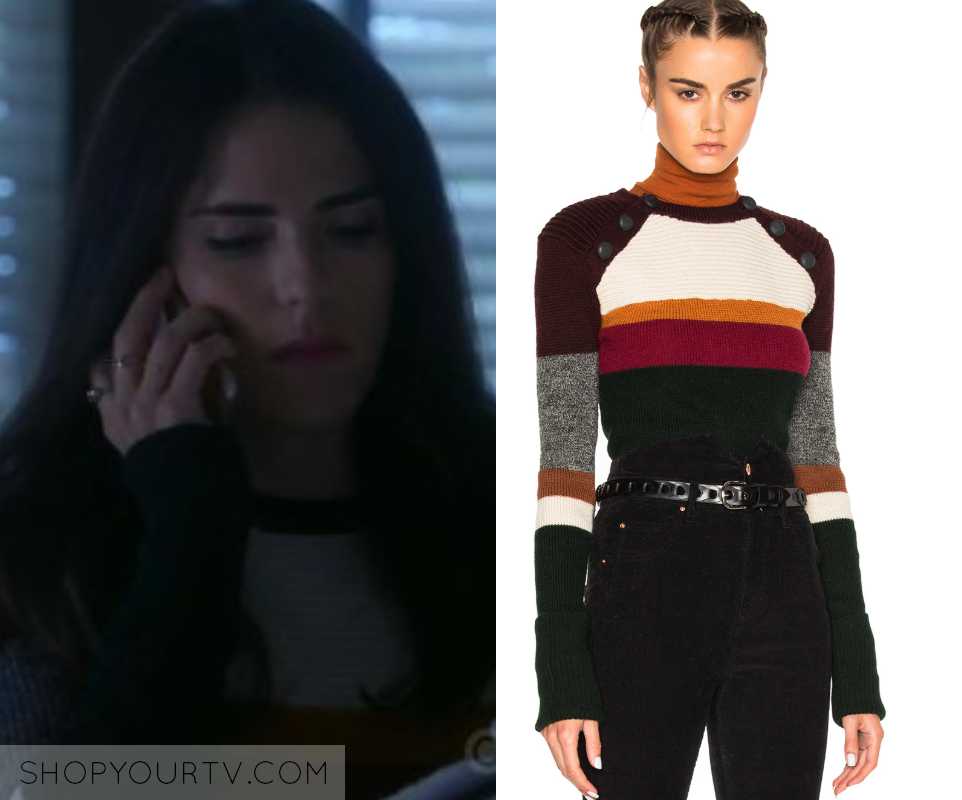 HTGAWM: Season 5 Episode 13 Laurel's Colorbock Button Sweater | Shop ...