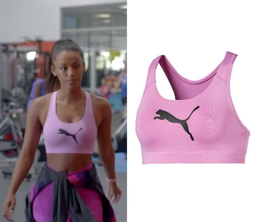 puma sports bra pink