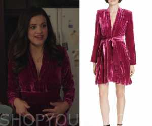 Charmed: Season 1 Episode 14 Maggie's Pink Velvet Dress | Shop Your TV