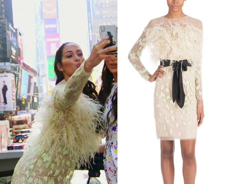 Total Bellas: Season 4 Episode 9 Nikki's White Feather Dress | Shop Your TV