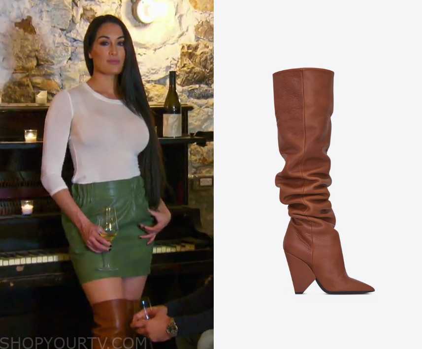 Total Bellas: Season 4 Episode 10 Nikki's Tan Leather Boots