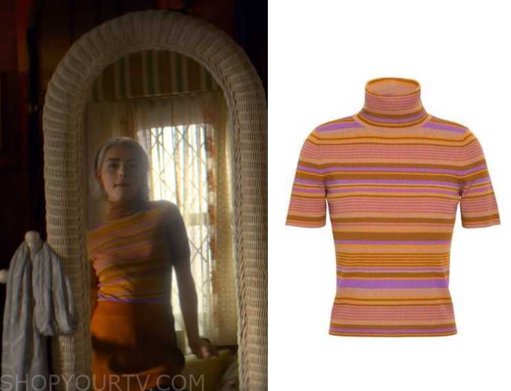 Chilling Adventures of Sabrina: Season 2 Sabrina's Striped Turtleneck |  Fashion, Clothes, Outfits and Wardrobe on | Shop Your TV