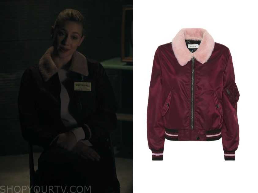 Riverdale Season 3 Episode 18 Betty s Burgundy Collar Coat Shop