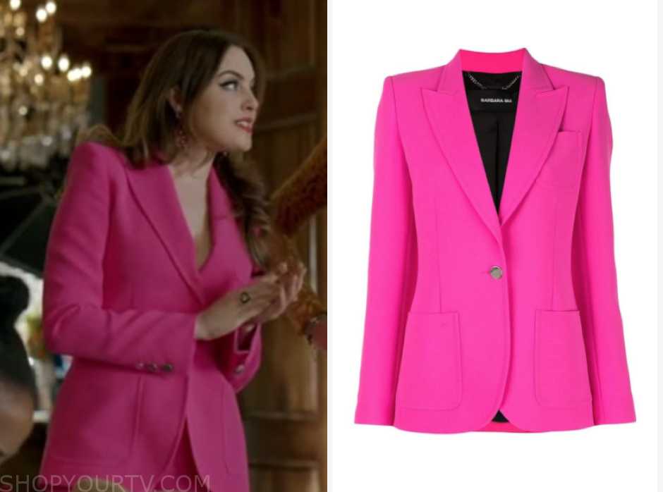 Dynasty: Season 2 Episode 16 Fallon's Hot Pink Blazer | Shop Your TV