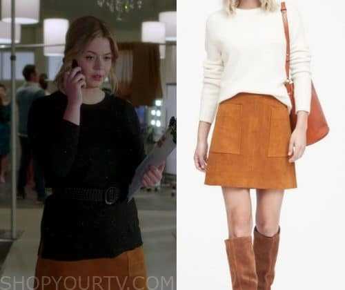 The Perfectionists: Season 1 Episode 6 Alison's Suede Mini Skirt | Shop ...