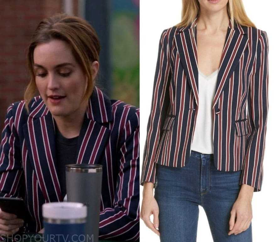 Single Parents: Season 1 Episode 21 Angie's Striped Blazer | Shop Your TV