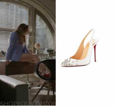 Dynasty: Season 2 Episode 18 Fallon's Studded Sling Back Heels