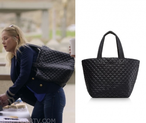 Dead To Me: Season 1 Episode 1 Jen's Quilted Tote Bag | Shop Your TV