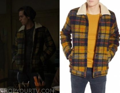 Riverdale: Season 3 Episode 21 Jughead's Plaid Sherpa Jacket | Shop Your TV