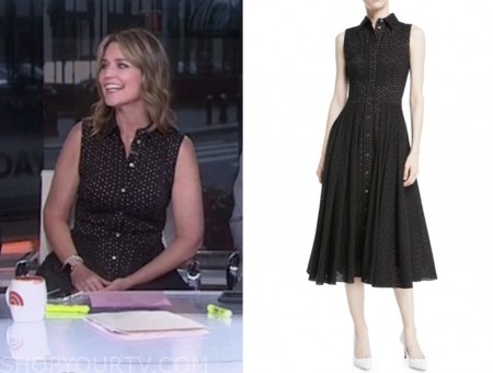 The Today Show: May 2019 Savannah Guthrie's Black Eyelet Midi Dress ...