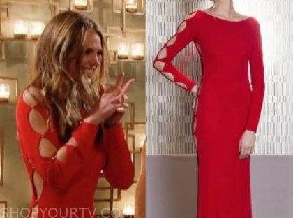 bachelorette hannah red dress