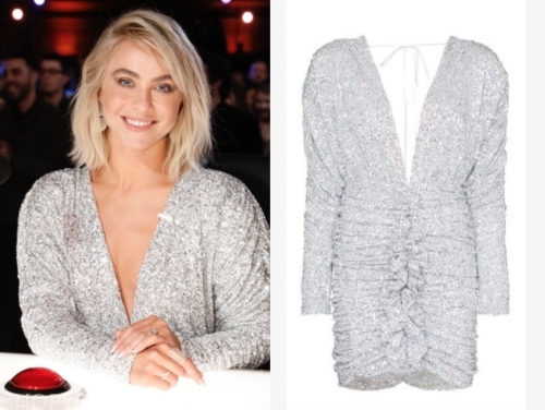 America S Got Talent May 2019 Julianne Hough S Silver Sequin Mini Dress Shop Your Tv