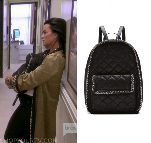 RHOBH: Season 9 Episode 16 Kyle's Quilted Chain Trim Backpack | Shop ...