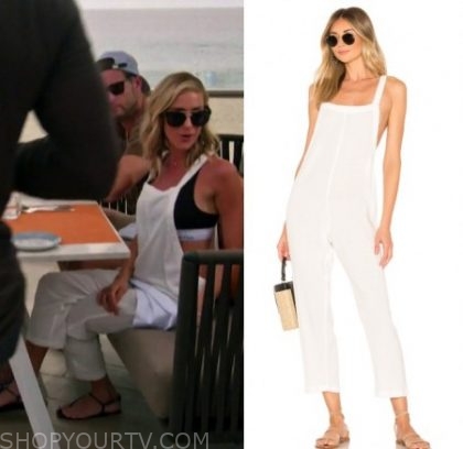 white overall jumpsuit