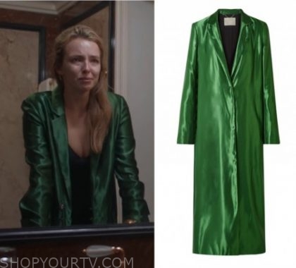 Green on sale satin duster