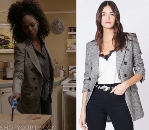 What/If: Season 1 Episode 1 Angela's Checked Blazer | Shop Your TV