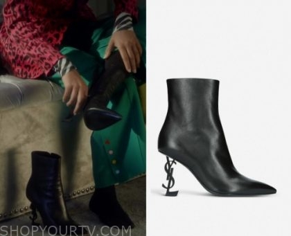 ysl logo boots