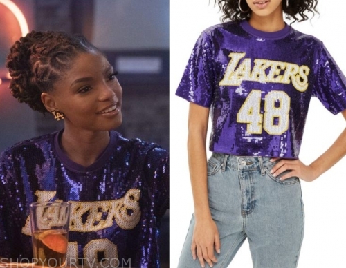 sequin lakers jersey